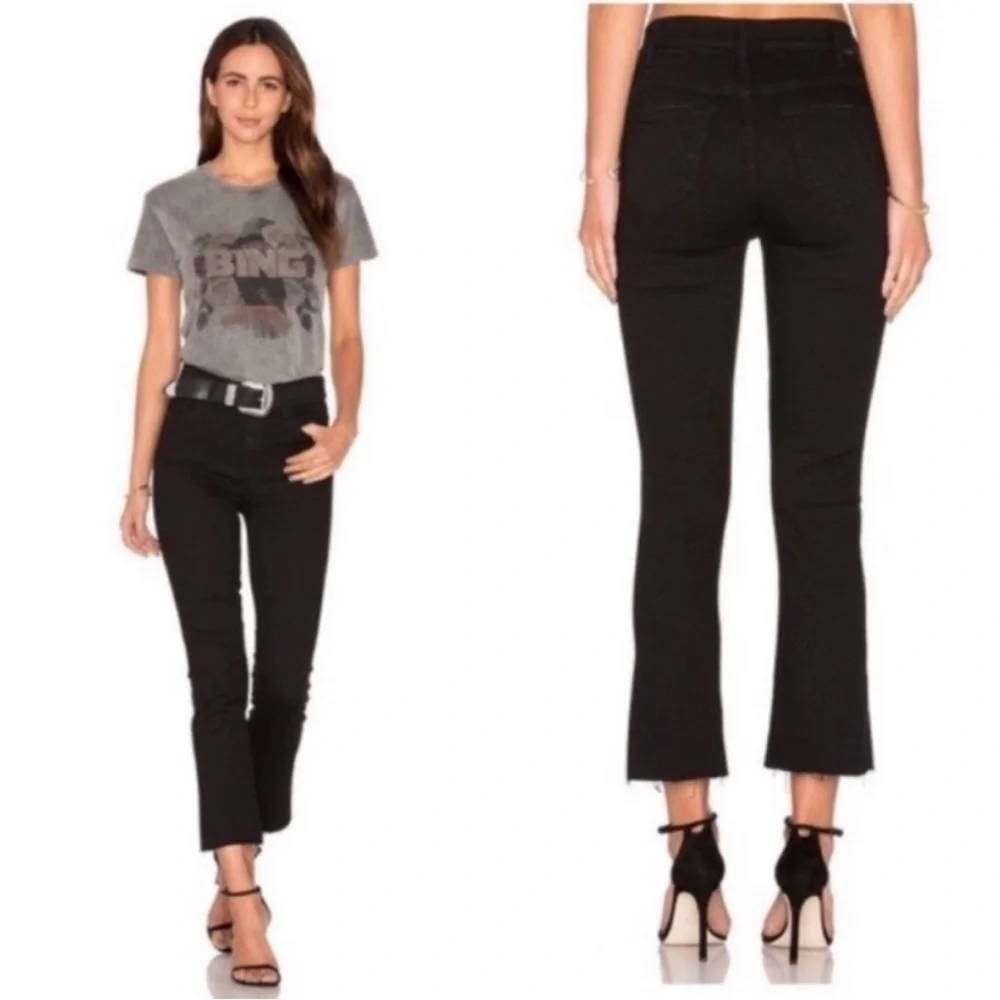 Mother Jeans The Hustler Ankle Fray in Not Guilty